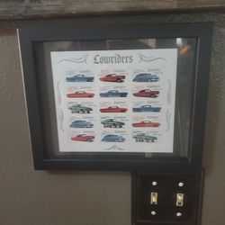 Lowrider USA Post  Stamps Exclusively On Floating Frame