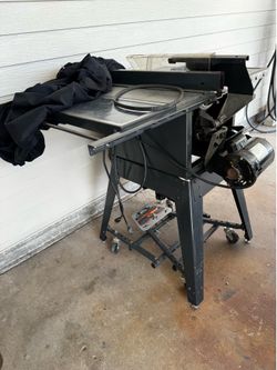 ⚡️HUGE SHOP TABLE SAW⚡️DEAL💲170 🔥⚙️ALL SOLID METAL 250 plus’s lbs - New Blade & Belt Will Help Load ⚙️