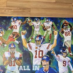 New York Giants All In 10th Anniversary Champions Poster