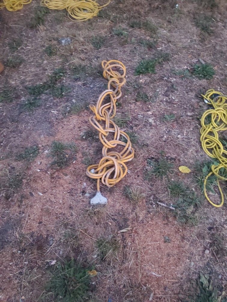50 foot extension cord With 3 receptacle end