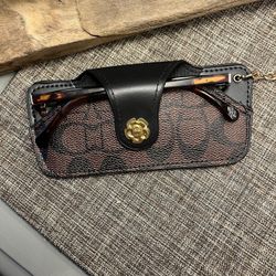 5214-RTT  New Eyeglass Protection Sleeve For Men Or Women PU Vegan Leather