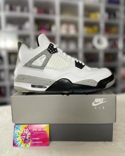 New Air Jordan 4 “White cement” Golf Size 7 Men for Sale in North Las  Vegas, NV - OfferUp