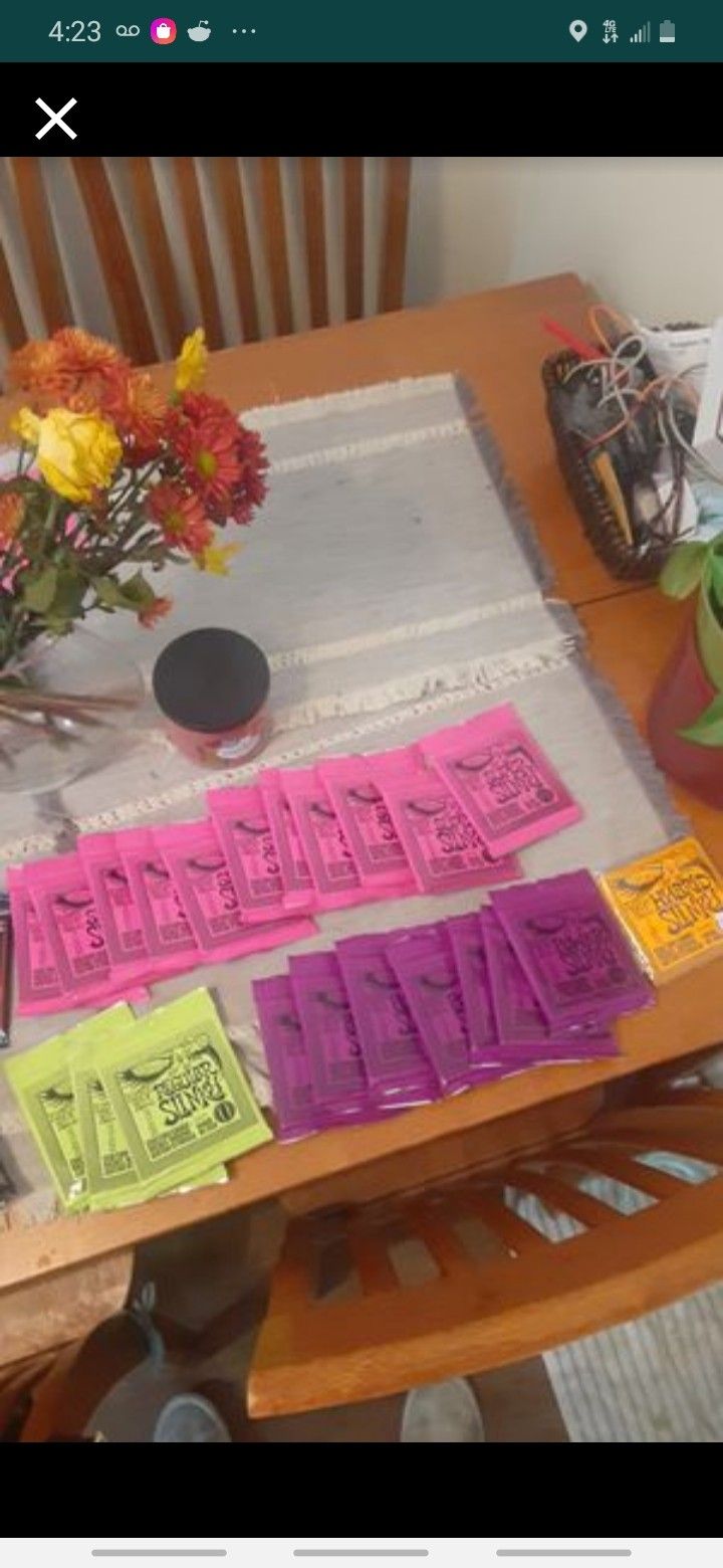 22 SETS OF ERNIE BALL SLINKYS