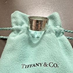 Tiffany & Co. Wide Silver Ring