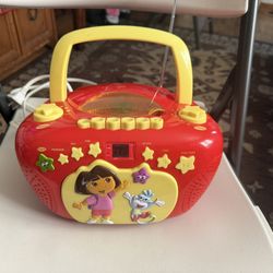 Dora Cd  Cassette Player Radio In Excellent Condition   Works Great 