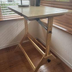 Wooden drawing desk