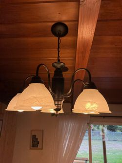 Classic 5 Light Bronze Chandelier 