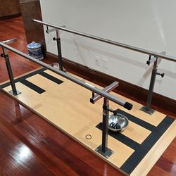 Physical therapy parallel grab bar platform