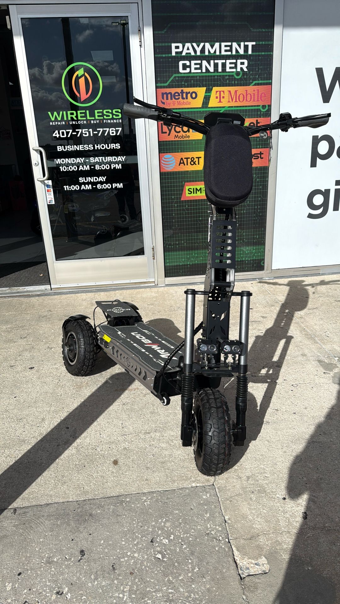 Electric Scooter 40mph-6000watts.