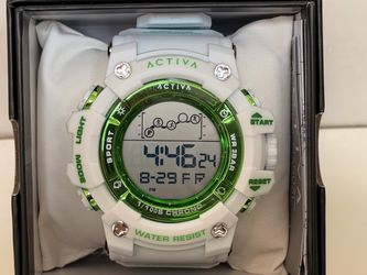 Activa Digital Sport Watch White and Green