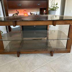 3-tier Glass TV stand