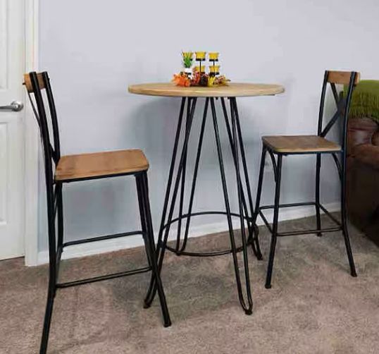 Table Wood With 2 Chairs Brand New