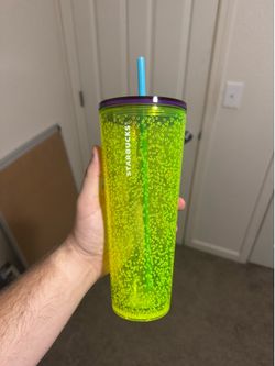 Green bubble Starbucks cup