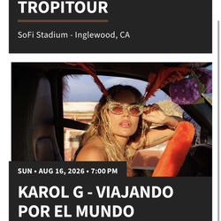 Karol G Tropitour Tickets