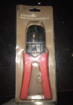 telephone plug crimping tool