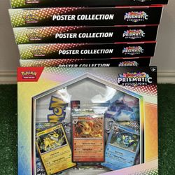 Pokemon Scarlet & Violet 8.5 Prismatic Evolutions Poster Collection 12 Pack