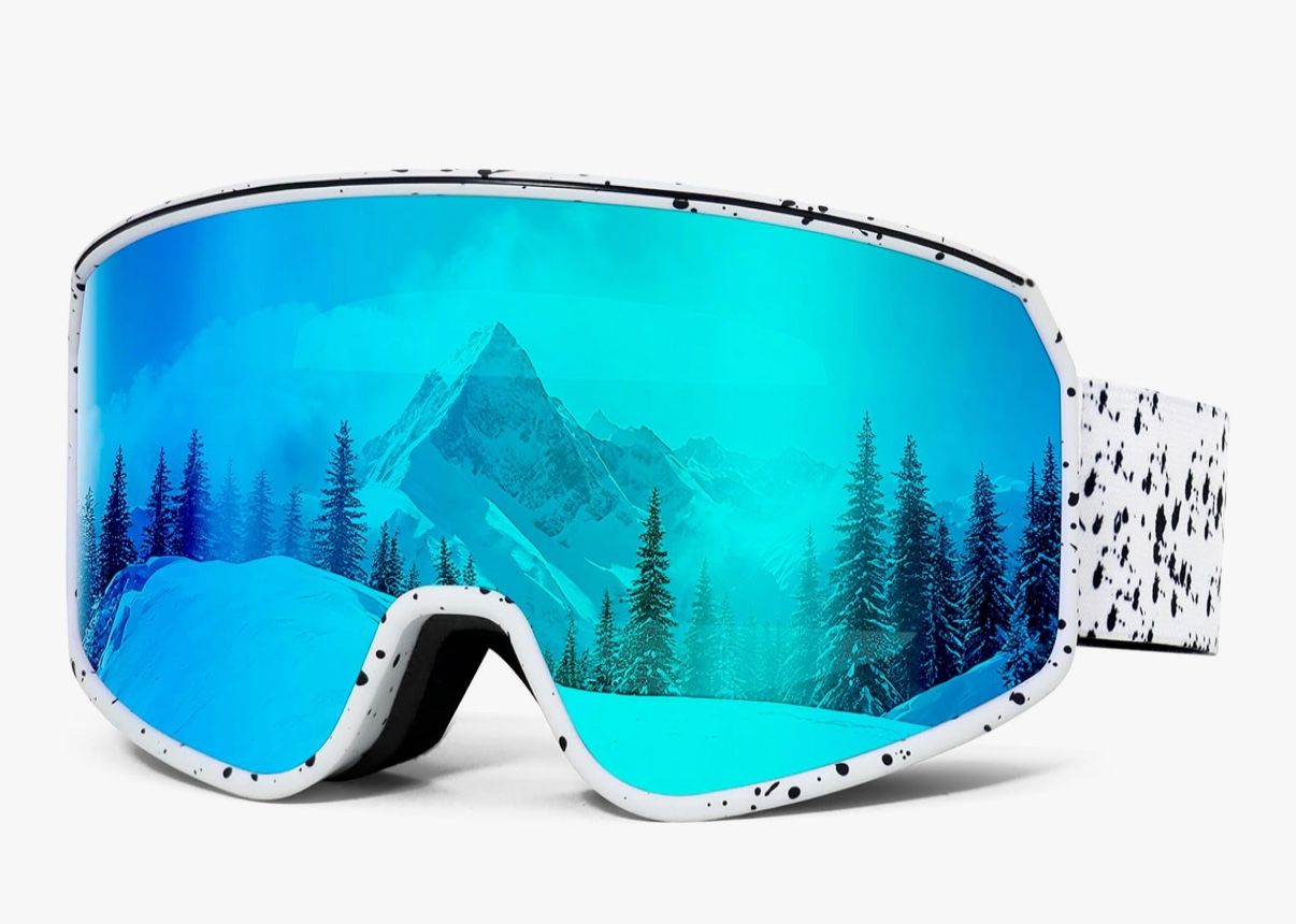 Ski Goggles for Men Women Snowboard Goggles Snow Goggles Skiing Snowmobile UV Protection, Anti-fog, OTG, 