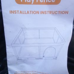 Play Pen With Instructions 