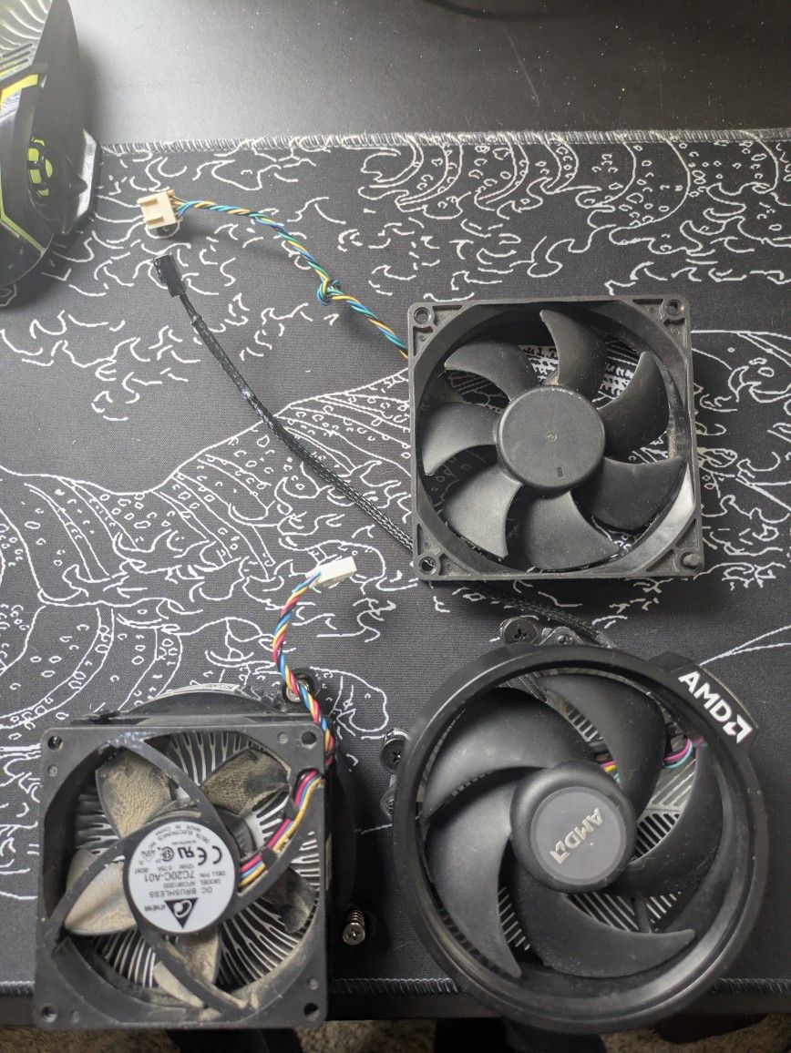 (3) CPU Fans + 2 Heat Sinks