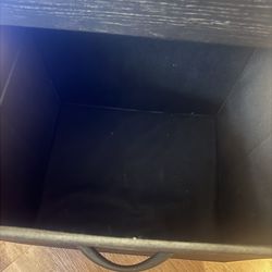 Small Black Fabric File Cabinet
