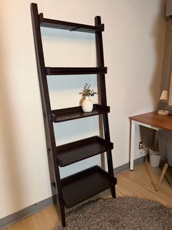 Leaning Wall Ladder Shelf