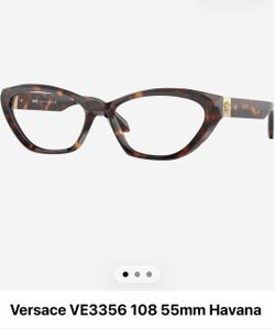 Versace VE3356 Cat-Eye Eyeglasses Havana