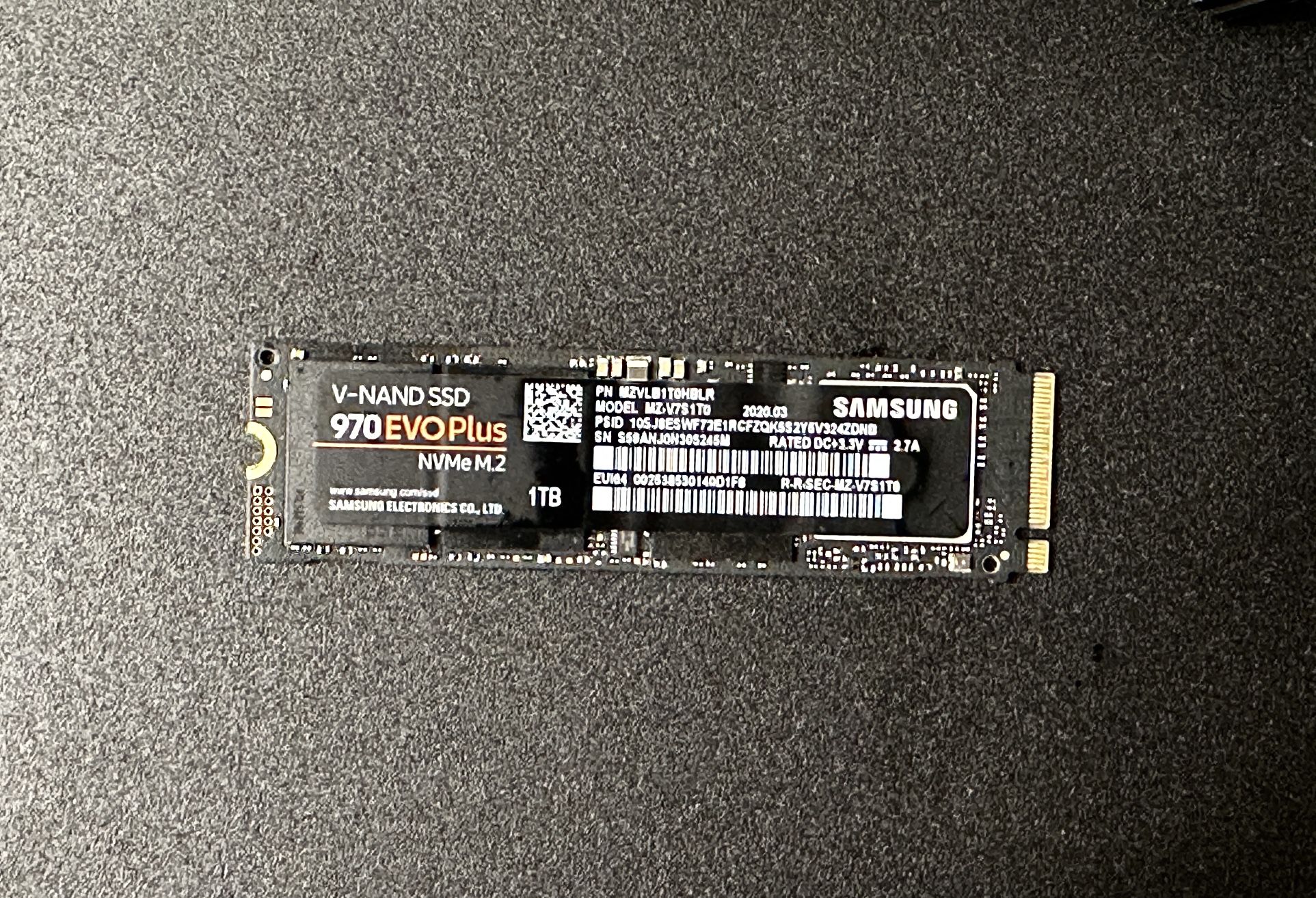 Samsung 970 EVO Plus 1TB NVMe M.2 SSD