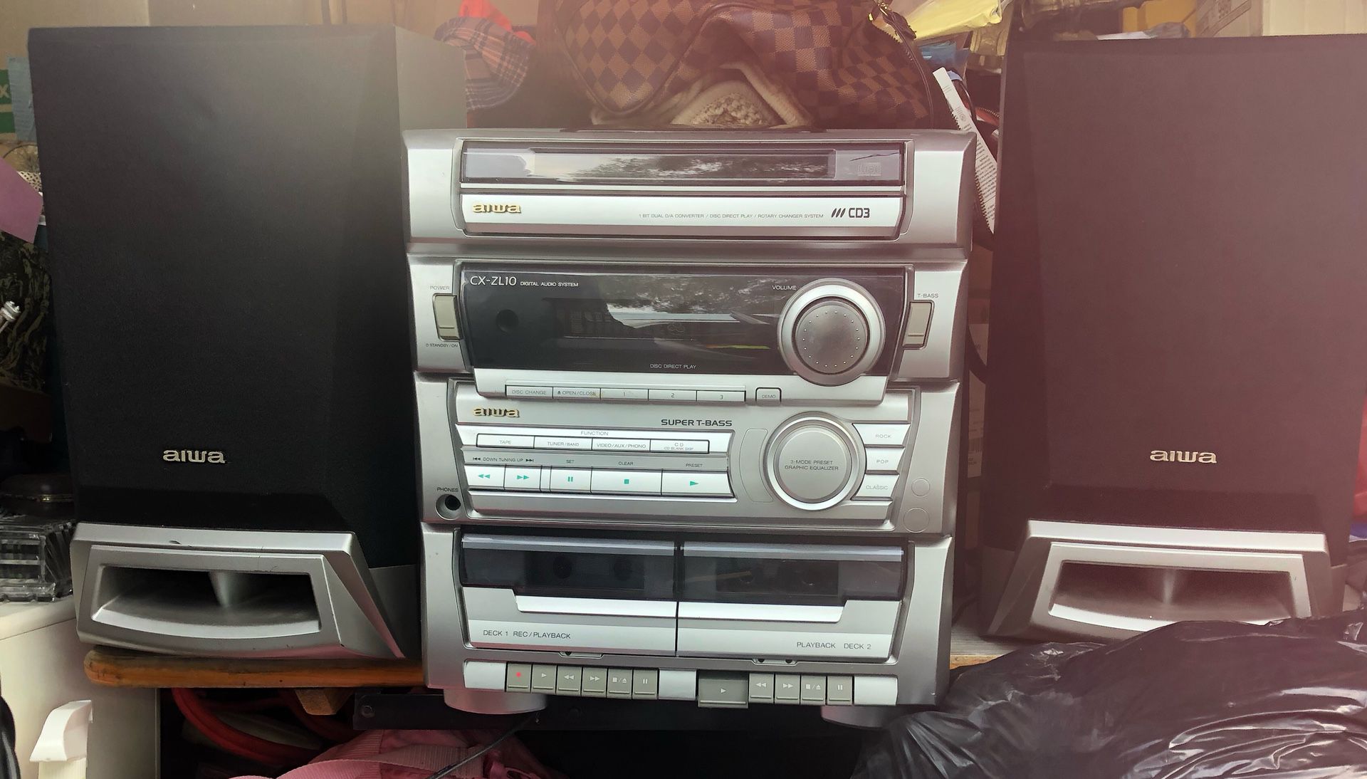 House Stereo Three CD player and cassette