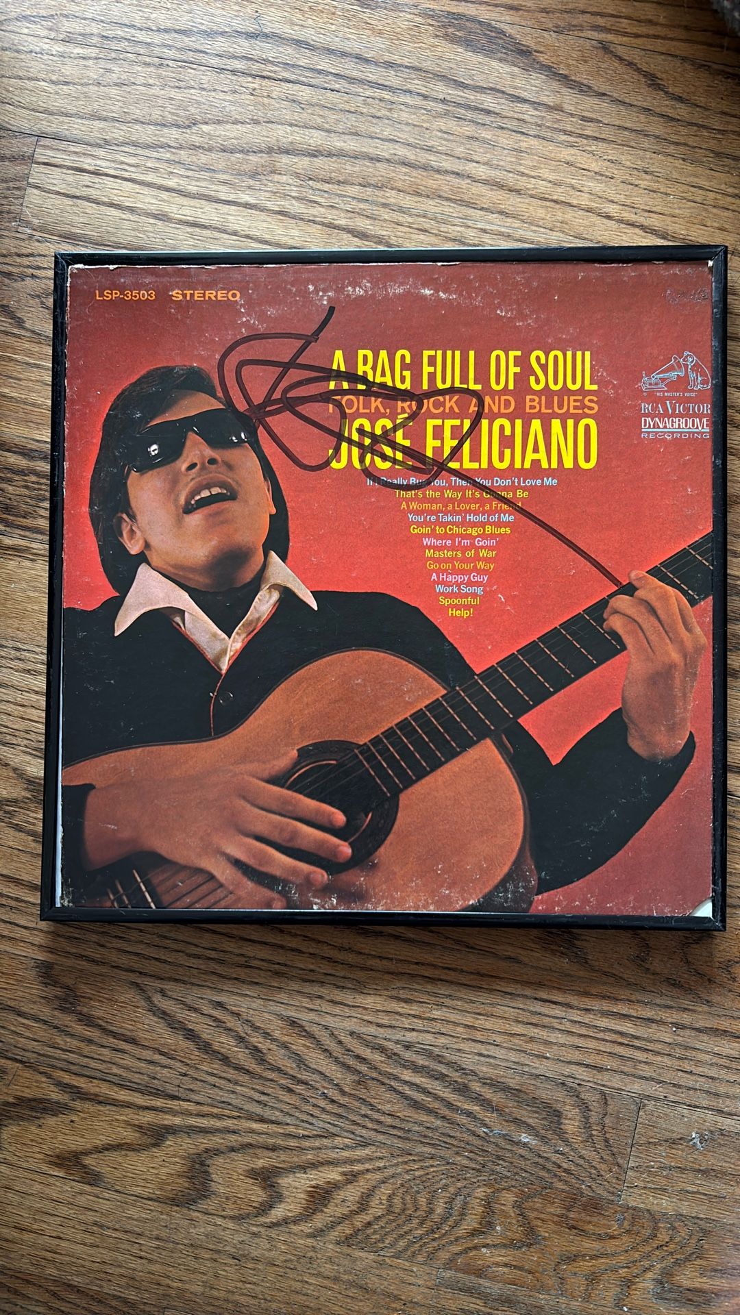 Jose Feliciano-A Bag Full Of Soul-LP-RCA Victor-LSP 3503-Vinyl Record Signed