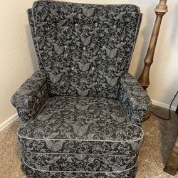 Black And White Rocking Chair