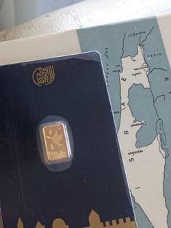 24k dove of peace 1 gram gold in assayer by holy land mint isreal