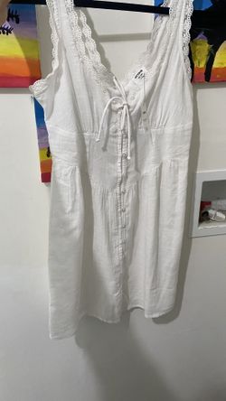 White Cotton On Button Dress