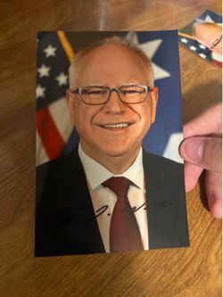 tim walz signed photo (Governor)