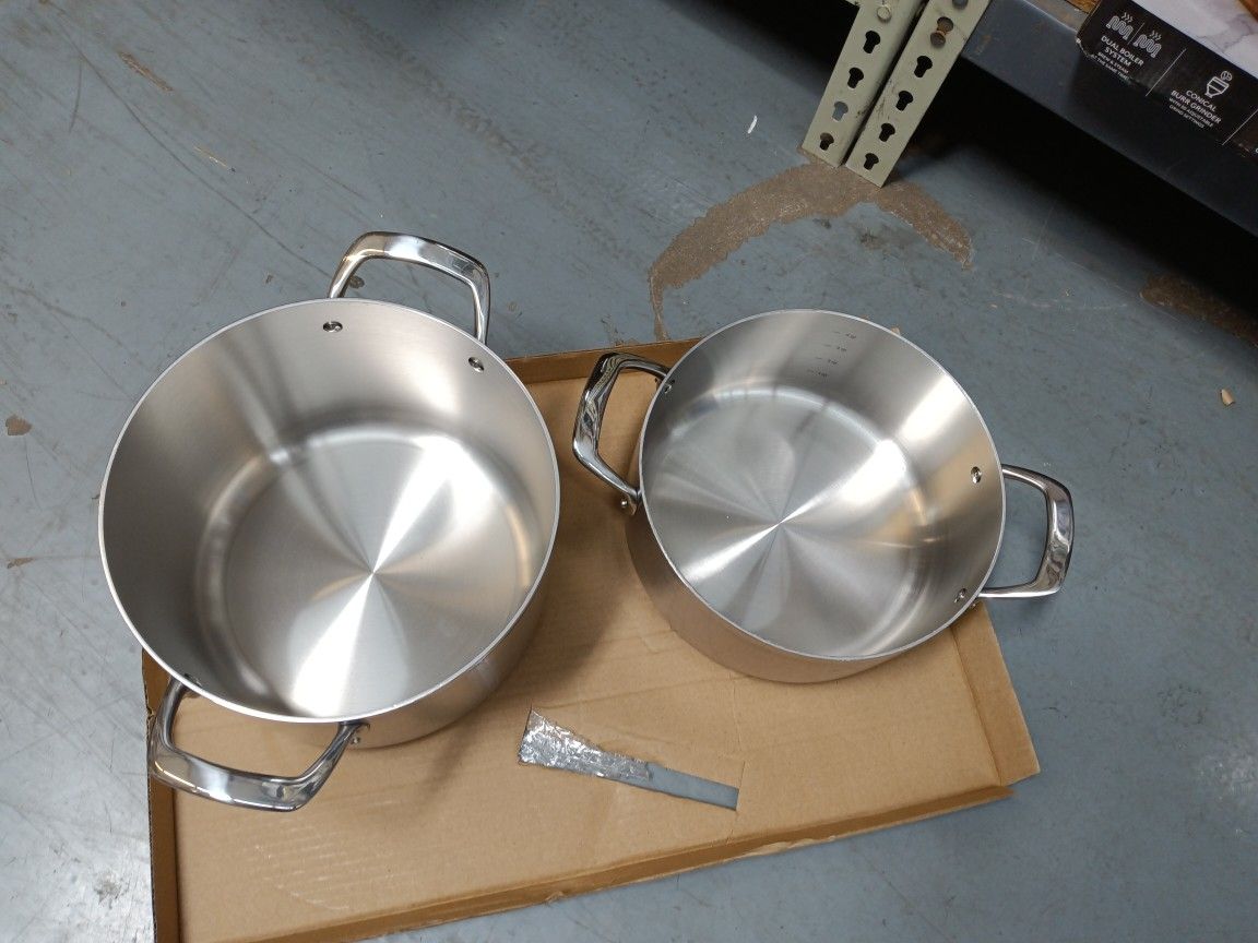 12 Tri-Ply Clad stainless Steel Tramontina Pot And Pan Set for Sale in  Denver, CO - OfferUp