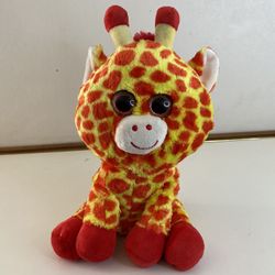 Best Made Toys Giraffe Orange Yellow Sitting Plush Glitter Eyes 2017/ 12"