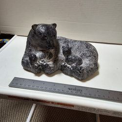 Stone Bear And Cubs