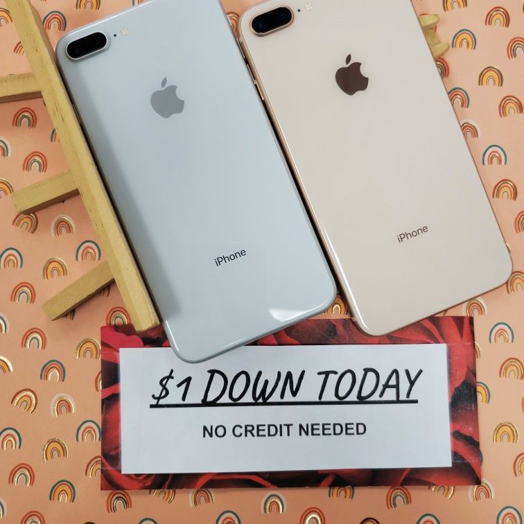 Apple IPhone 8 Plus - $1 DOWN TODAY, NO CREDIT NEEDED
