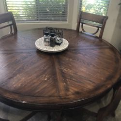 Kitchen round table & Six Chairs 60inches Across 