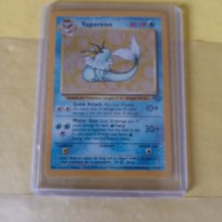 Vaporeon Pokemon Cards Holographic 1995 
