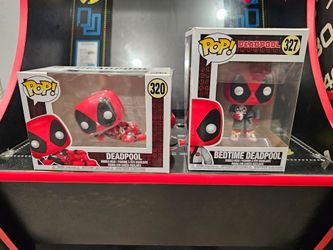 $30 - both 

Funko Pop Deadpool Bedtime Deadpool 327 Box Back Discoloration 2018 W/ Protector

Funko Pop! Vinyl: Marvel - Deadpool #320 - AD1