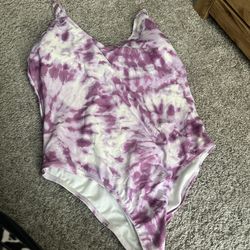 Freshwater swim Suit tie-dye Pink Cotton Candy One Piece Size XL Women’s Summer