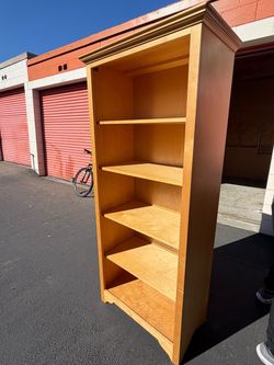 Tall Solid Wood 5-Shelf Bookcase - Made in Canada