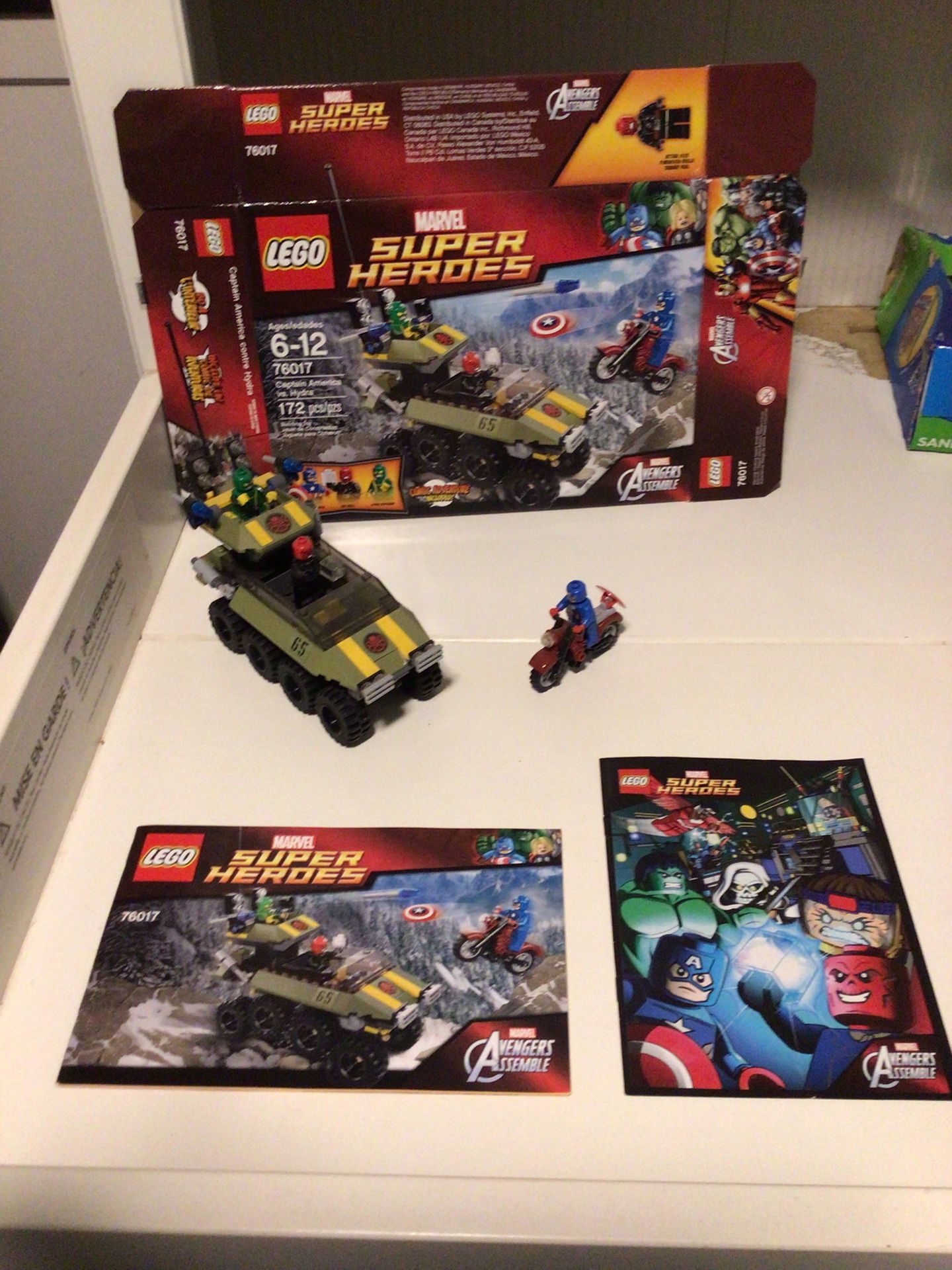 Marvel Super Hero Lego Set Captain America Vs. Hydra