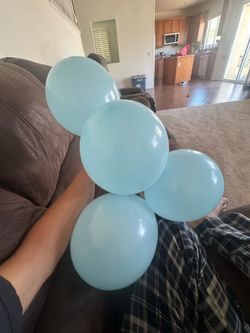 4 oddly shaped balloons