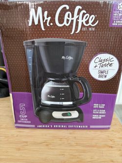 Mr. Coffee 5-Cup Switch Coffeemaker