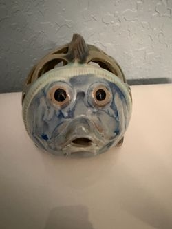 Brand New Fish Themed Ceramic Candle Holder
