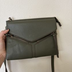 Olive green crossbody bag