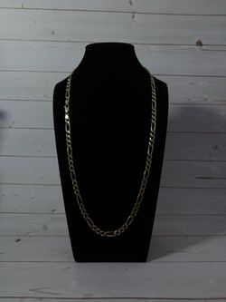 14k solid gold FIGARO, 39.90 grams, 25 inch, 5mm