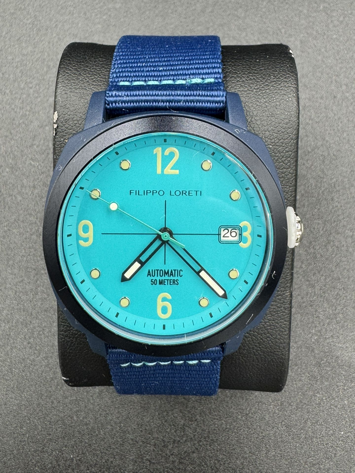 Filippo Loreti Folgore Ocean Automatic Turquoise Dial Recycled Plastic 40mm New