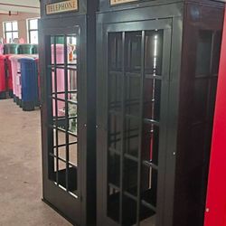 White Or Black 6ft6in Tall Phone booth 